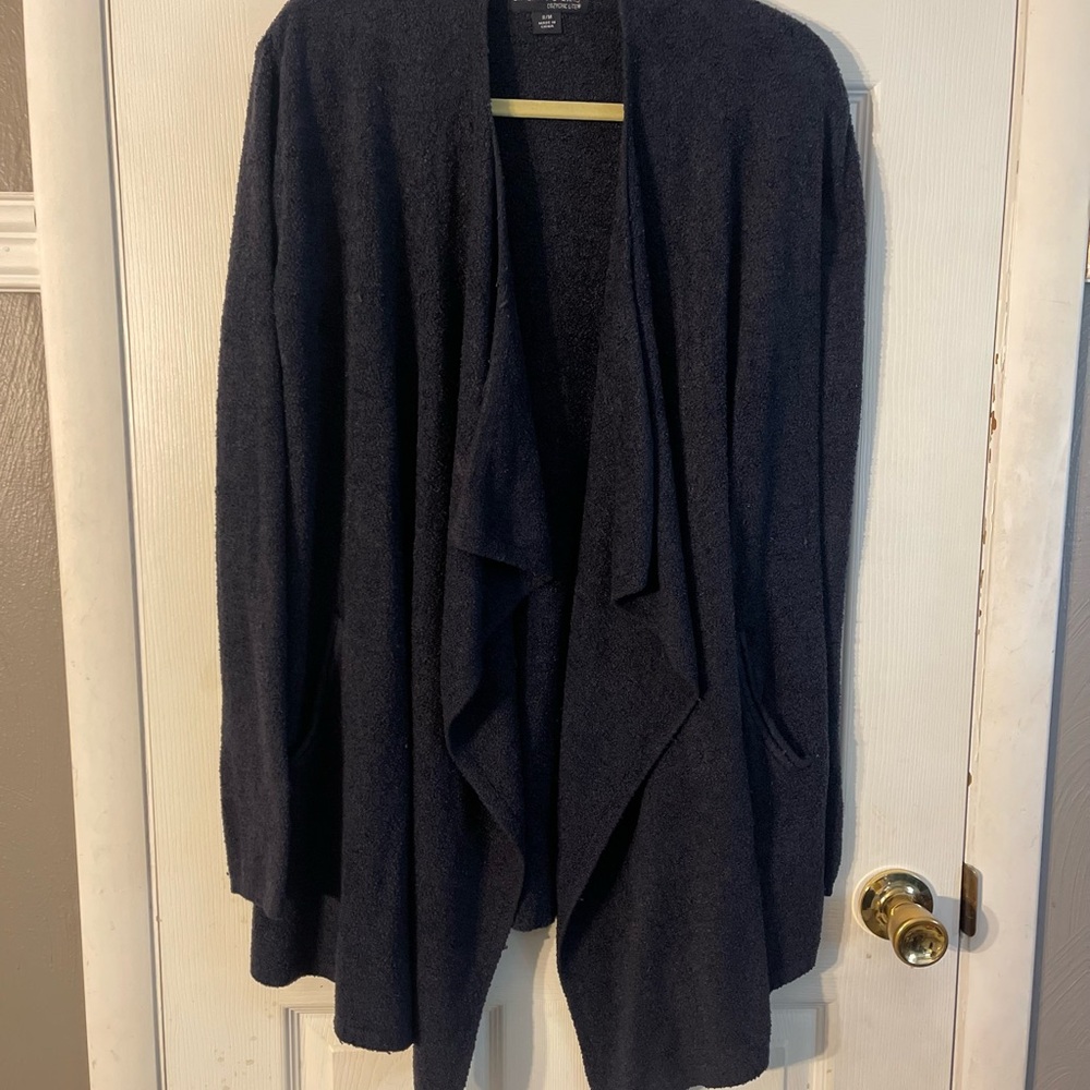 Barefoot Dreams Navy Blue Island Wrap Cardigan. S/M